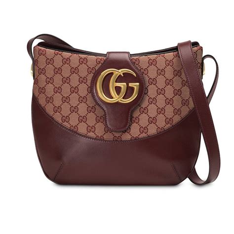 Gucci Arli Gg Medium Shoulder Bag Burgundy The Designer