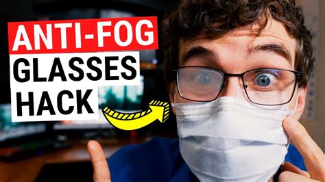 how to keep glasses from fogging while wearing a face mask youtube