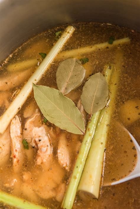 Tom kha soup is made using less chili and features coconut milk . Tom Kha Gai Thai Chicken Coconut Soup | Sugar and Soul