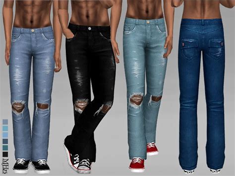 Some Cool Ripped Jeans For Your Male Sims Found In Tsr