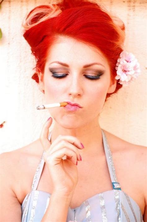 Ravishing Ruby Red Haired Vixens Sexy Smoking Girl Smoking Smoking
