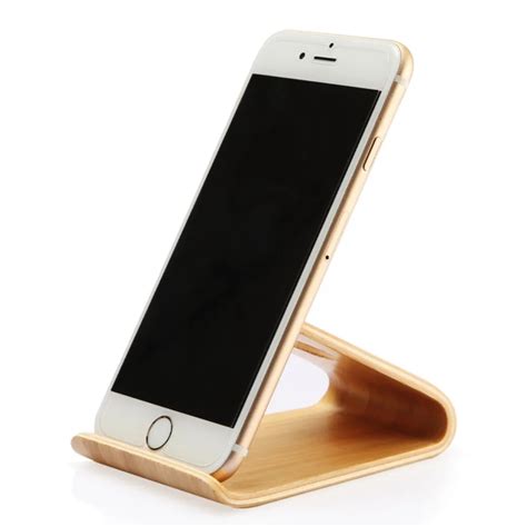 2018 Wooden Mobile Phone Stand Holder Lightweight Slim Cellphone Stand