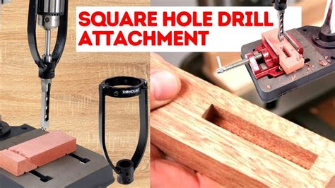 How To Drill A Square Hole With Square Drill Bit Convert Your Drill
