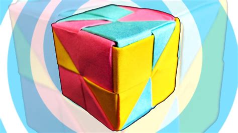 Easy Modular Origami Cube Instructions 6 Pieces Youtube