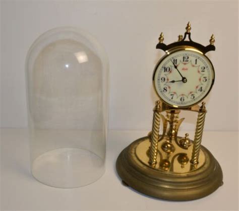 Ant Kundo By Kieninger And Obergfell 400 Day Anniversary Clock W Glass Dome And Key Ebay