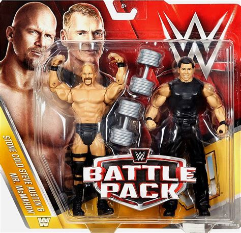 Wwe Wrestling Battle Pack Series 40 Stone Cold Steve Austin Mr Mcmahon 6 Action Figure 2 Pack
