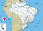 Mapa detallado de Brasil - Brasil mapa detallado (América del Sur ...