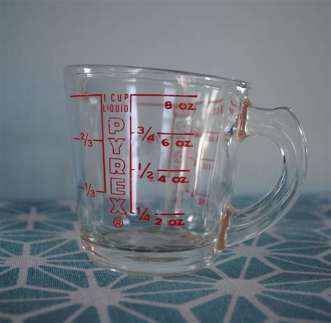 Vintage Pyrex One Cup Measuring Cup General Household And