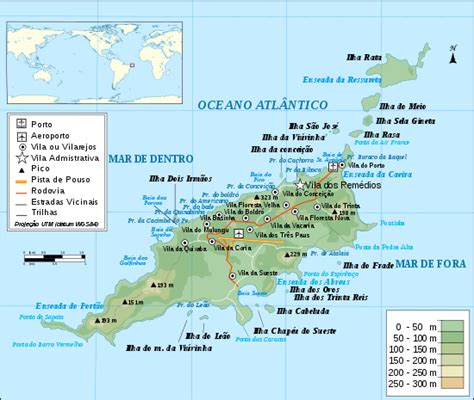Fernando de noronha se localiza a 360 km de natal (rn) e a 550 km de recife (pe), pertencendo a mesorregião metropolitana de recife. Fernando de Noronha - Wikipédia, a enciclopédia livre