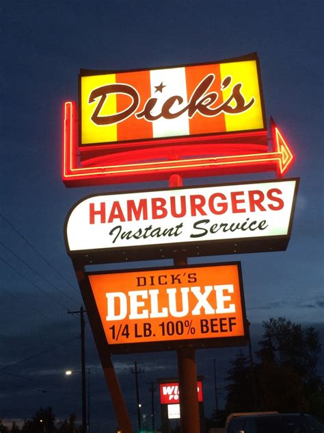 Dicks Drive In Seattle At Night Johnrieber