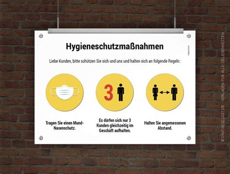 Weitere ideen zu kostenlose druckvorlagen, ausdrucken, druckvorlagen. Drucke selbst! Kostenloser Aushang Hygieneschutzmaßnahmen ...