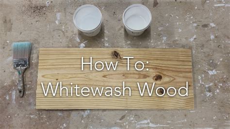 There are three kinds of washes: How To Whitewash Wood - YouTube