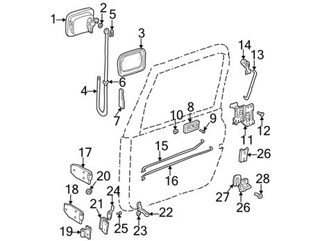 Jeep Wrangler Door Latch Assembly Front FULL DOOR TJ 55075991AJ