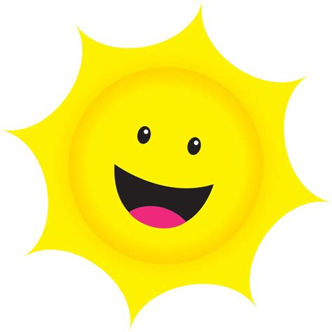 Sun Smiley Face Clipart Clip Art Library
