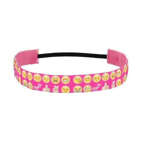 Pink Emoji Headband Head Accessories Accessories Unique Pink
