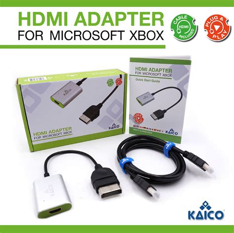 Original Xbox Hdmi Display Adaptor And Cable Kaico Labs