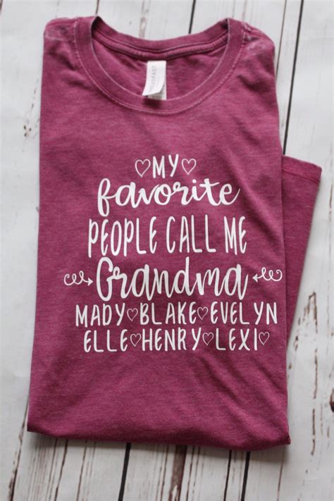 Grandma Shirt My Favorite People Call Me Grandma Etsy Mothers Day