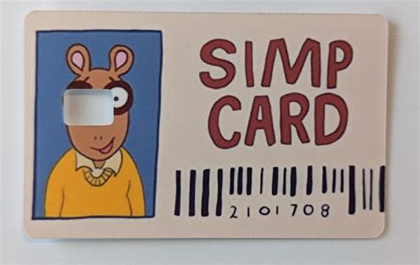 2x Better Arthur Simp Card Pbs Kids Debit Credit Card Skin Etsy