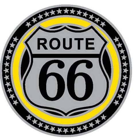 Lapel Pin Round Logo Route 66 Ramsons Imports