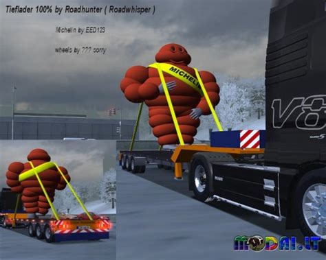 Tieflader With Michelinpop Modai Lt Farming Simulator Euro Truck Simulator German Truck