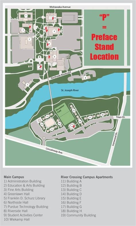 Indiana State University Campus Map Map