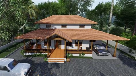 Naalukettu Veedu Kerala Traditional Style Home 2100 Sqft Youtube