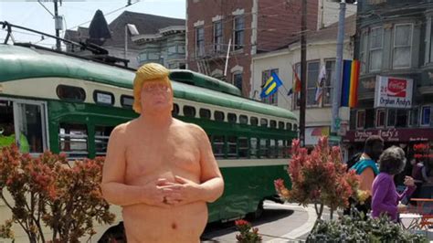 Naked Trump Statues Popping Up Around Us Cbs News