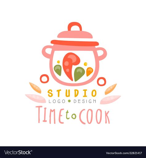 Kitchen remodeling design san jose ca tanner designs. Time to cook studio logo design kitchen emblem Vector Image