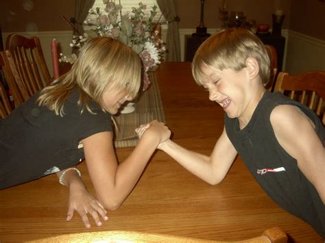 Arm Wrestlin Brother And Sister Arm Wrestling Pa Mudslinger 08