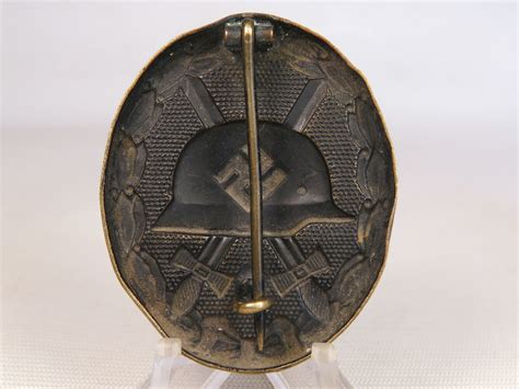 Ww2 German Wound Badge In Black Third Class