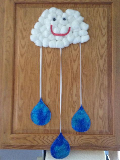Rain Cloud Craft Preschool Craft Weather Craft Kids Craft