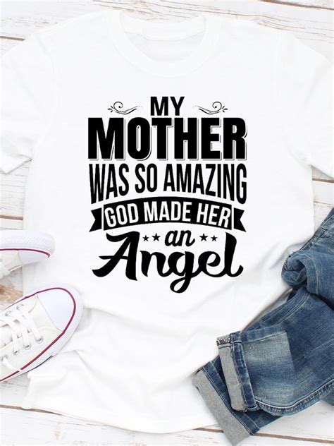 my mother was so amazing god made her an angel tee lilicloth