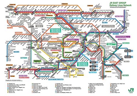 Jr Train Map Tokyo Tokyo Jr Train Map Kantō Japan