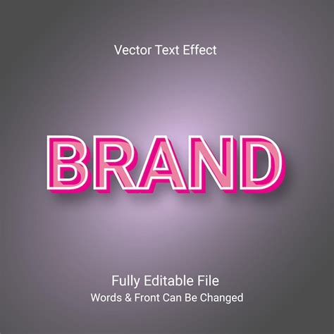 Premium Vector Modern Texts Effect Design Best Modern Creative Text