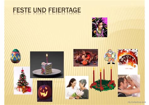 Feste Und Feiertage Deutsch Daf Powerpoints
