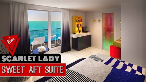 Sweet Aft Suite Virgin Voyages Scarlet Lady Full Walkthrough Room Tour Review K Youtube