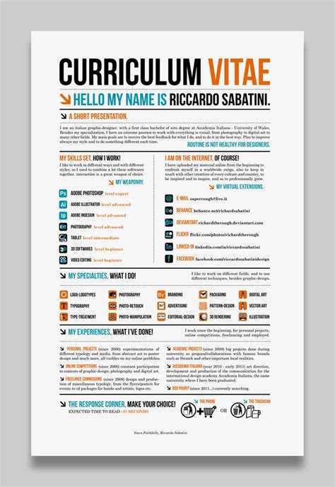 Since the individuals are freshly graduated or completed their step 8: 28 Amazing Examples of Cool and Creative Resumes/CV ...