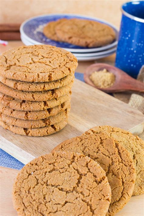 This Recipe For Ginger Cookies Is Perfectly Spiced Crispy On The Outside Chewy On The Inside