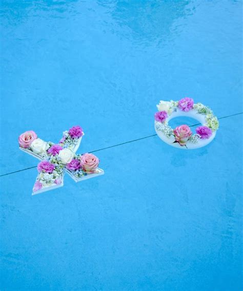 A wide variety of pool floating flowers options are available to you, such as material, use, and occasion. DIY Floating Pool Flower Letters - Public Lives, Secret ...