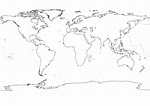 Printable World Map In Black And White - Printable Word Searches