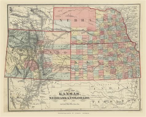 Kansas State Map Everts Old Map Reprint Tropicalexpressllc Com