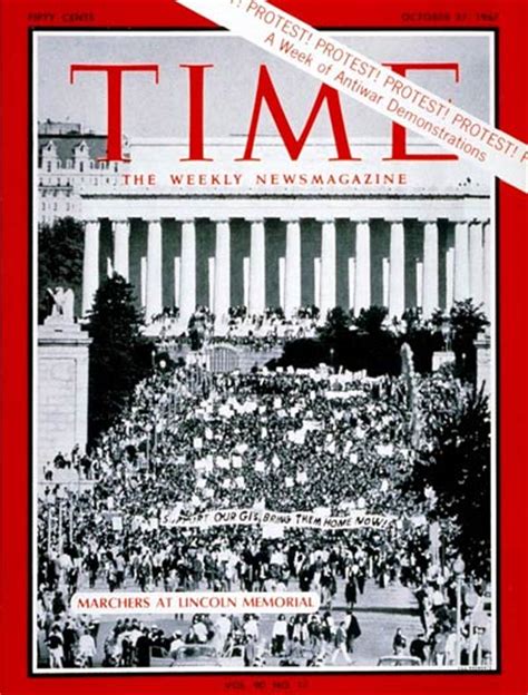 Time Magazine Cover Peace Marchers Oct 27 1967 Vietnam War