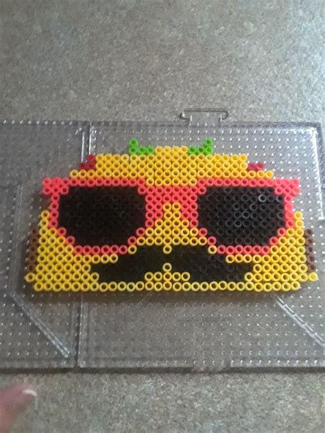 Lets Taco Bout How Cool This Is Melty Bead Patterns Perler Beads