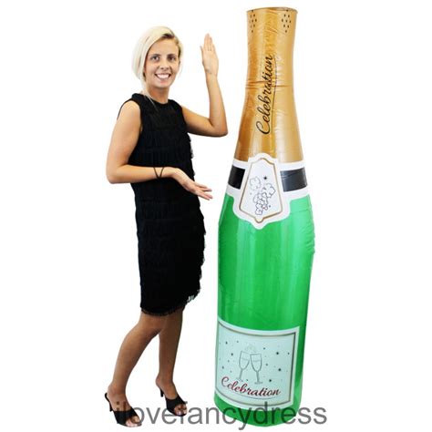 Giant 6ft Inflatable Champagne Bottle Engagement Birthday Party Decoration Ebay