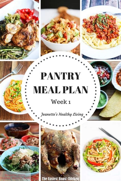 Healthy Pantry Meal Plan 1 Jeanettes Healthy Living