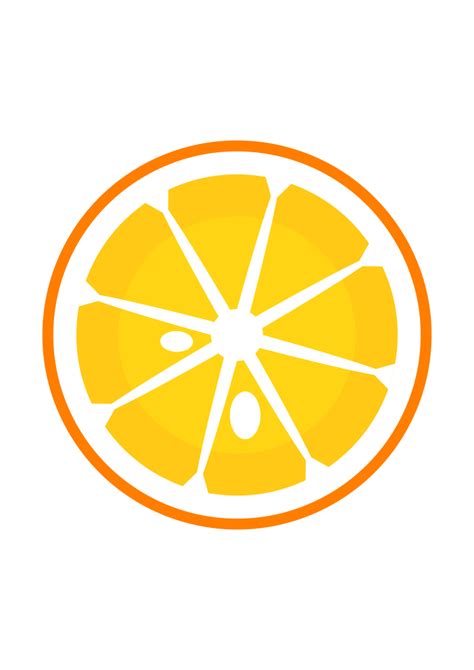 An Orange Sliced In Half On A White Background