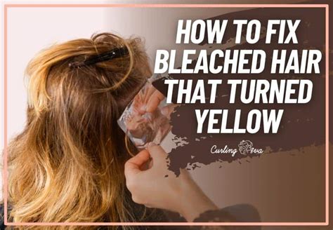 How To Fix Bleached Hair That Turned Yellow Curling Diva