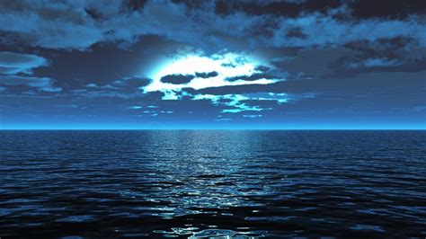 X X Sea Surface Calm Smooth Surface Light Night