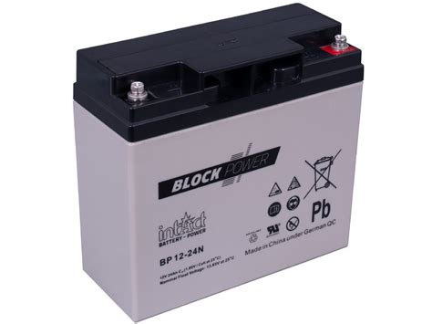 Intact Block Power Bp12 24n Agm Batterie 12v 24ah