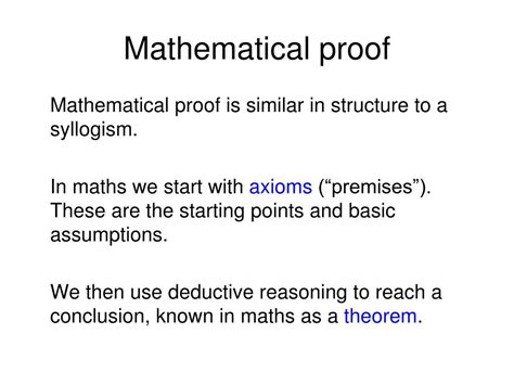 Ppt Mathematical Proof Powerpoint Presentation Free Download Id